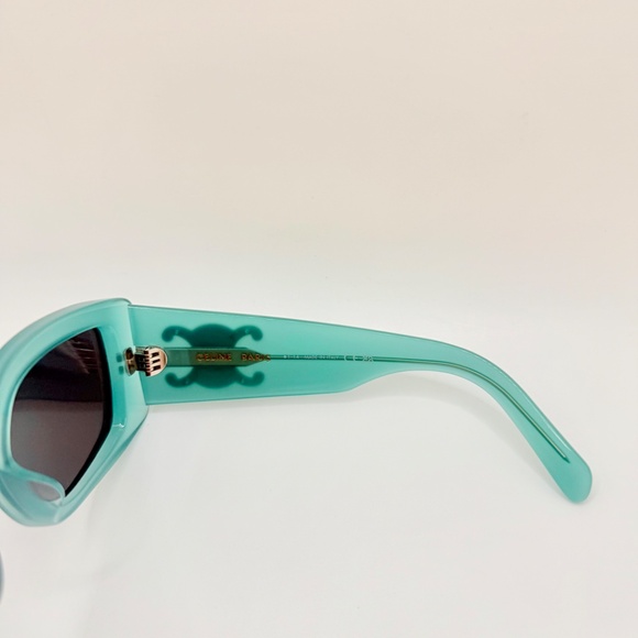 CELINE PARIS Maxi Triomphe XL Sunglasses Green CL40282U 93A 53□18–145 NIB main image 5